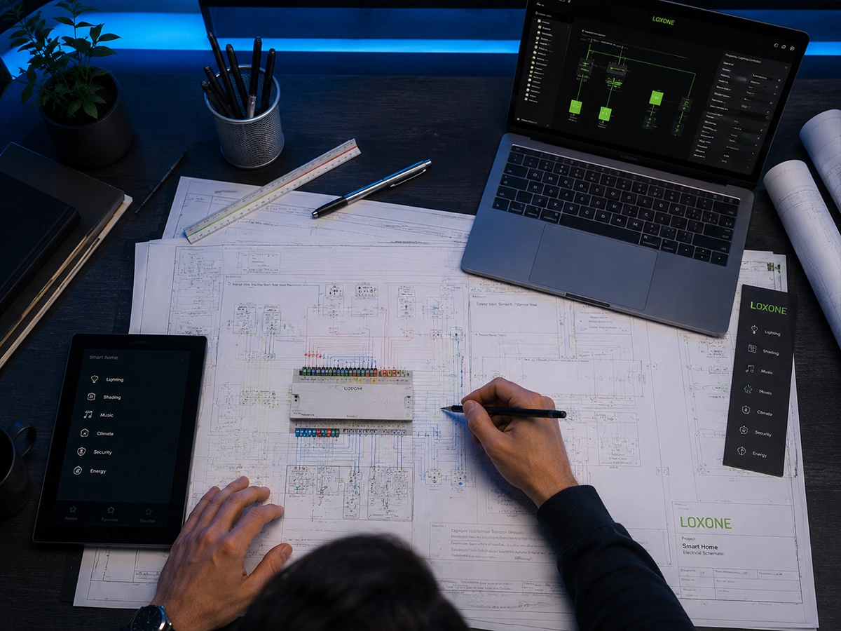 Proiectare instalații electrice inteligente — schema electrică smart home iDORA România